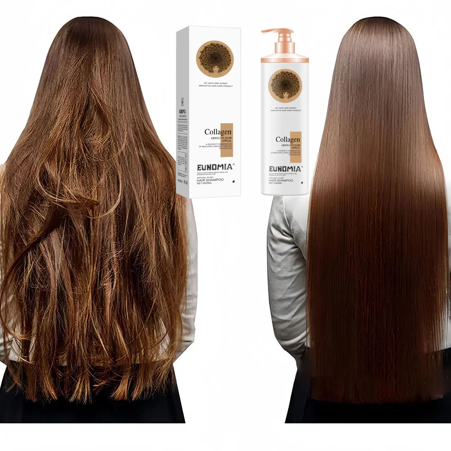 Natural Organic Collagen Hair Care Set Moisturizing Nourishing Shampoo Conditioner Anti-Dandruff Smoothing Wholesale