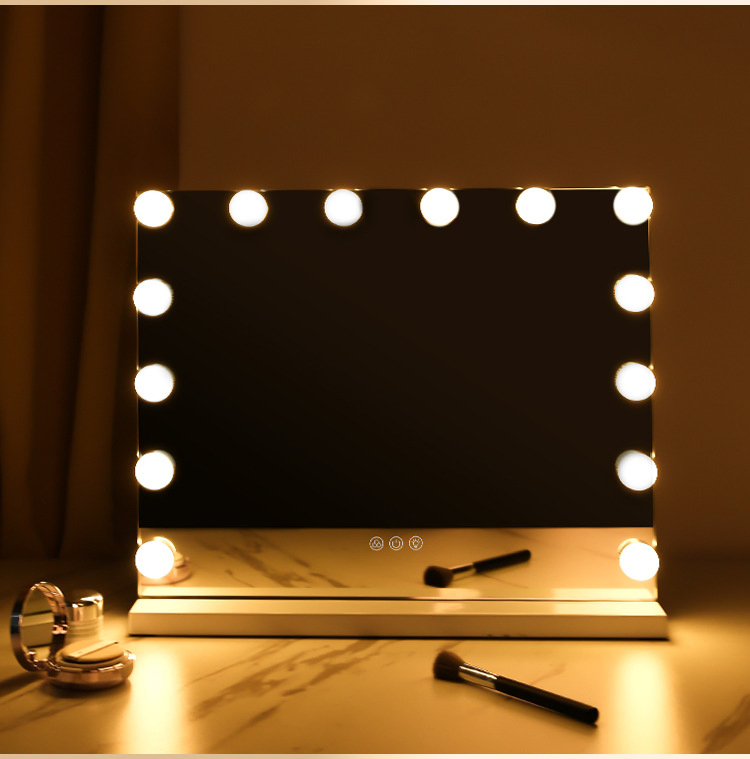 Hollywood Makeup Decoration Super Bright LED Lights Desktop Vanity Mirror