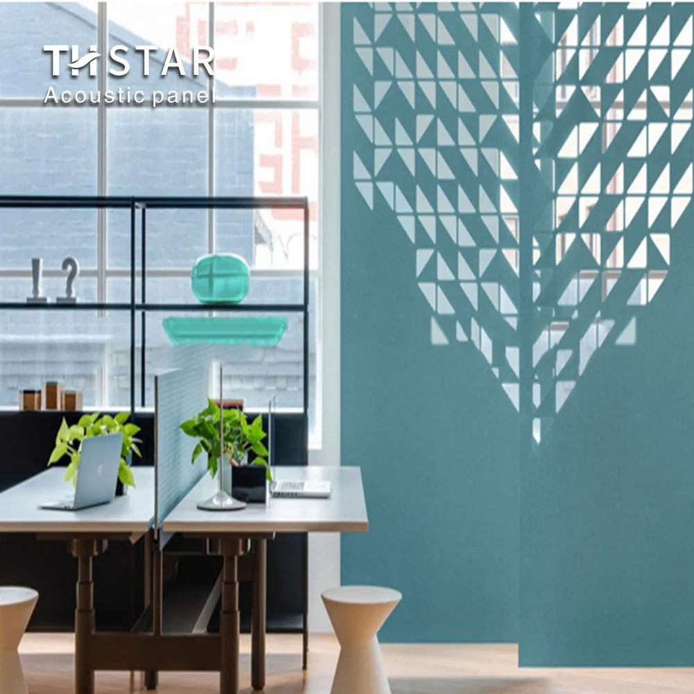 Customized Foam Acoustic Materials Wood Veneer Slat Panels