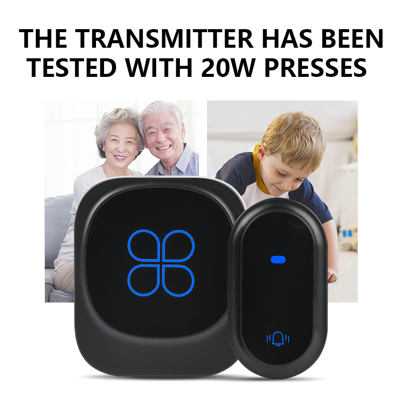 Hot Sold IP68 Waterproof EU UK Us Plug Customized 38 Music Tracks Smart Outdoor Wireless Doorbell