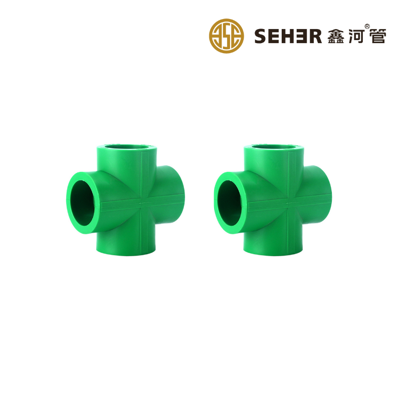 Factory Price Plumbing Material Plastic PPR Fittings Cross Union Elbow Tee PPR Pipe Fitting for Water Supply
