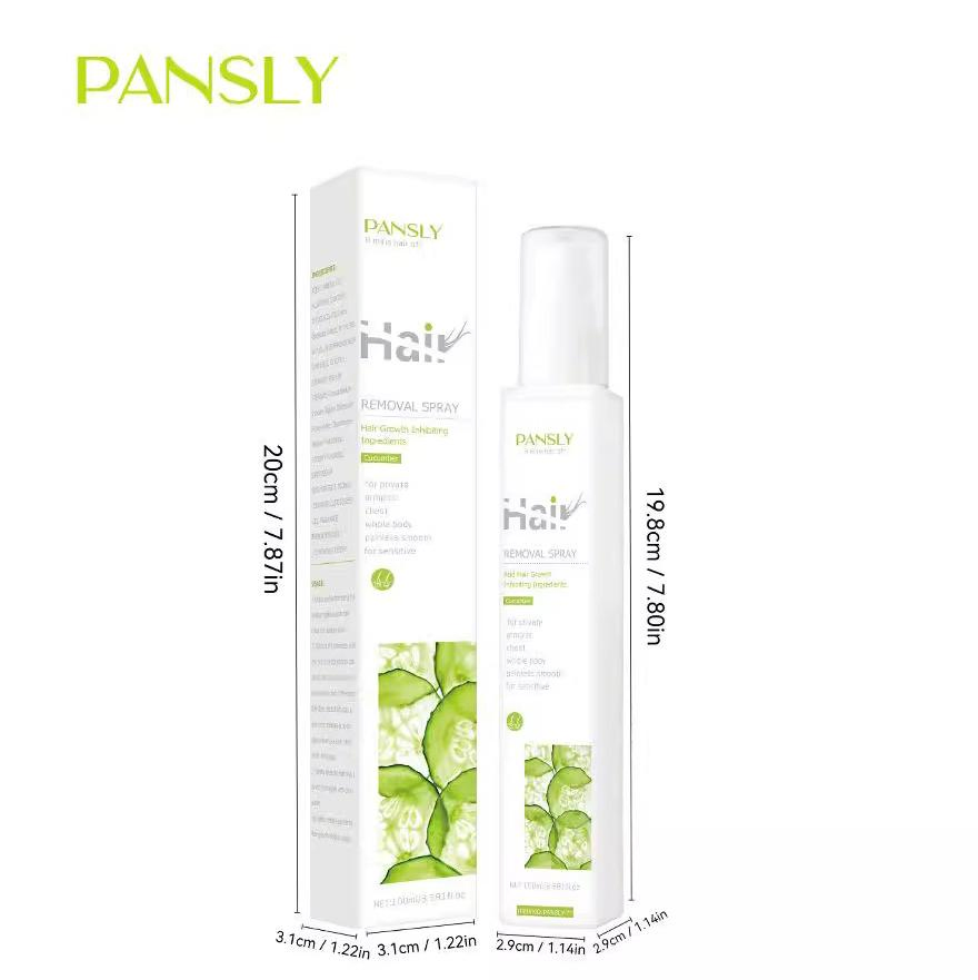 Online Wholesale and Retail Natural 100ml Cucumber and Pawpaw Extract Hair Removal Spray Painless Hair Remover Inhibit Growth Hair Removal for Men & Women
