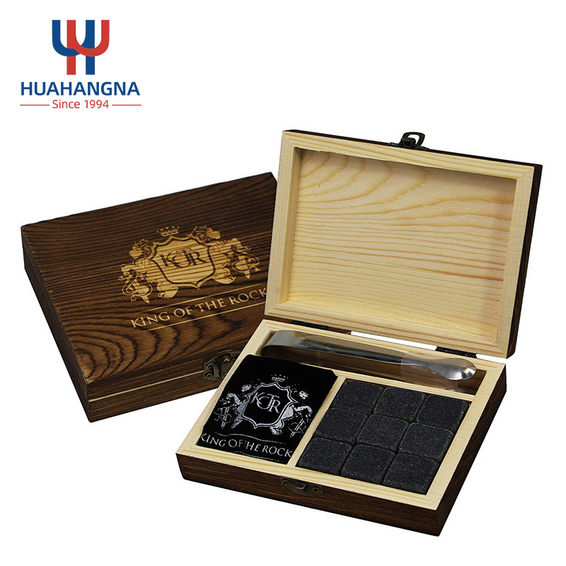 Камни для виски в деревянной коробке, набор для охлаждения