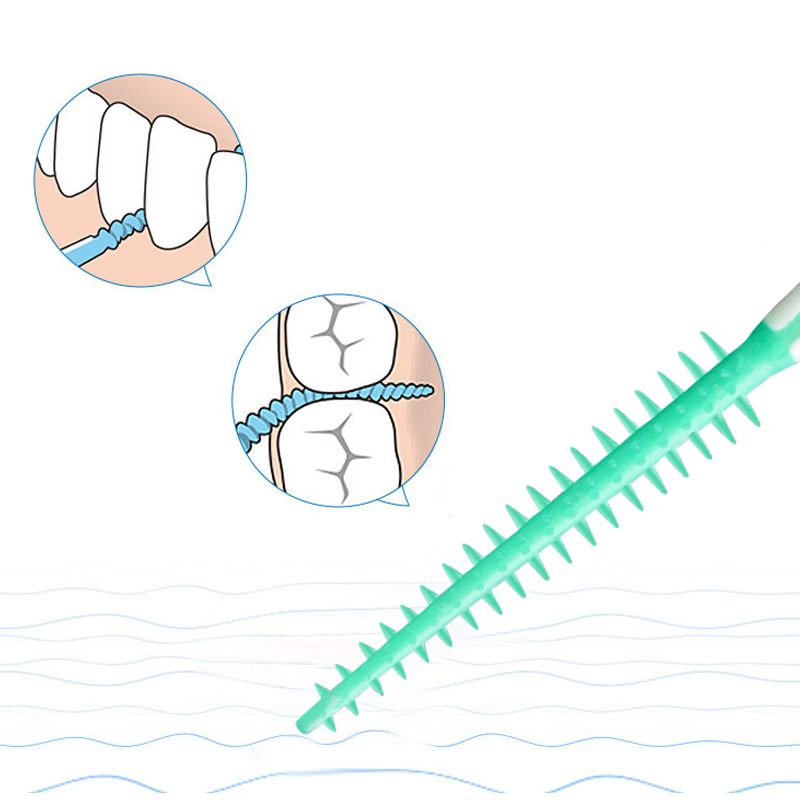 I-Shaped Interdental Brush for Effective Oral Care Cleaning