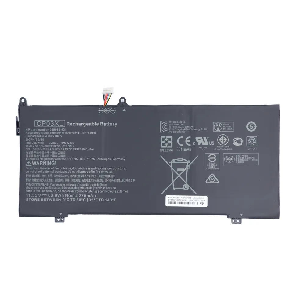 High Quality Laptop Battery for HP Spectre X360 13-Ae Cp03XL Notebook Battery