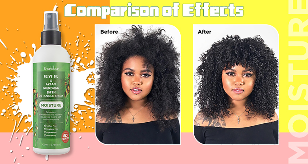 Private Label Hair Care Argan Oil Nourishing Sheen & Detangle Hair Spray