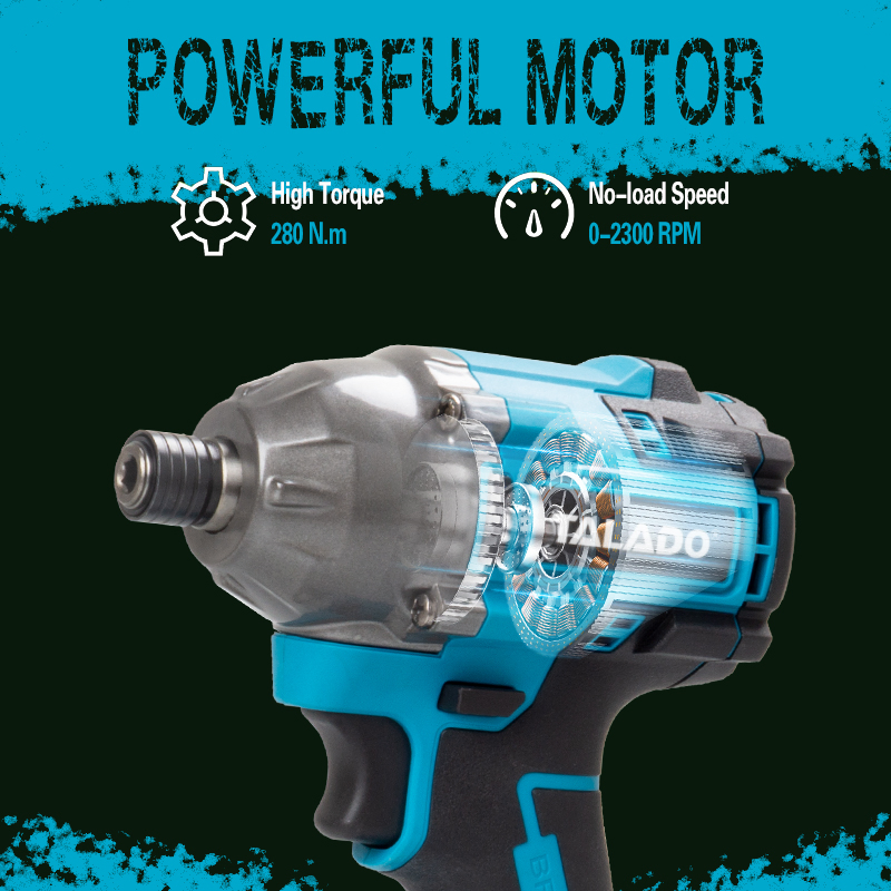 Heavy Duty Cordless Screwdriver with Battery Protection System and Overtightening Prevention