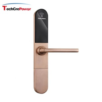 E918 Red Copper Proximity Smart Card Door Lock System Hotel Lock