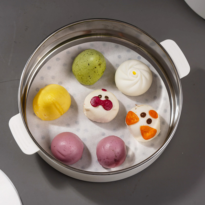 8 Inch Disposable Paper Baking Pan Round Baking Steaming Paper Customized Size Cooking Sheet
