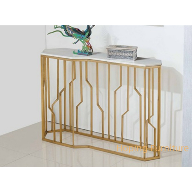 Hotel Side Table Wedding Party Electroplating Gold Metal Round Glass Top Flower Stand Centerpiece