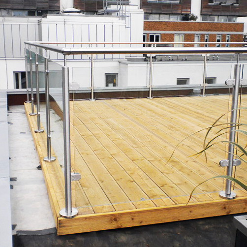 Stainless Steel Railing/Balustrade Systems with Railing Fitting/Staircase/Glass Baluster/Railings/Glass Balustrade