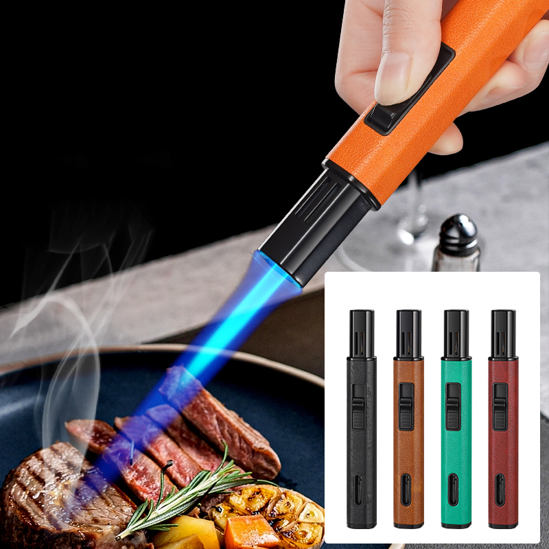 Leather High Power Direct Charge Cigar BBQ Igniter