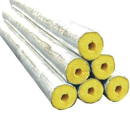 Glass Wool Pipe Heat Insulation Material Fiber Glass Wool Pipe