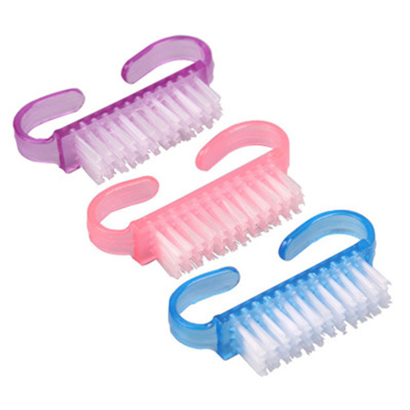 Plastic Nail Cleaning Tools Nail Art Dusting Brush