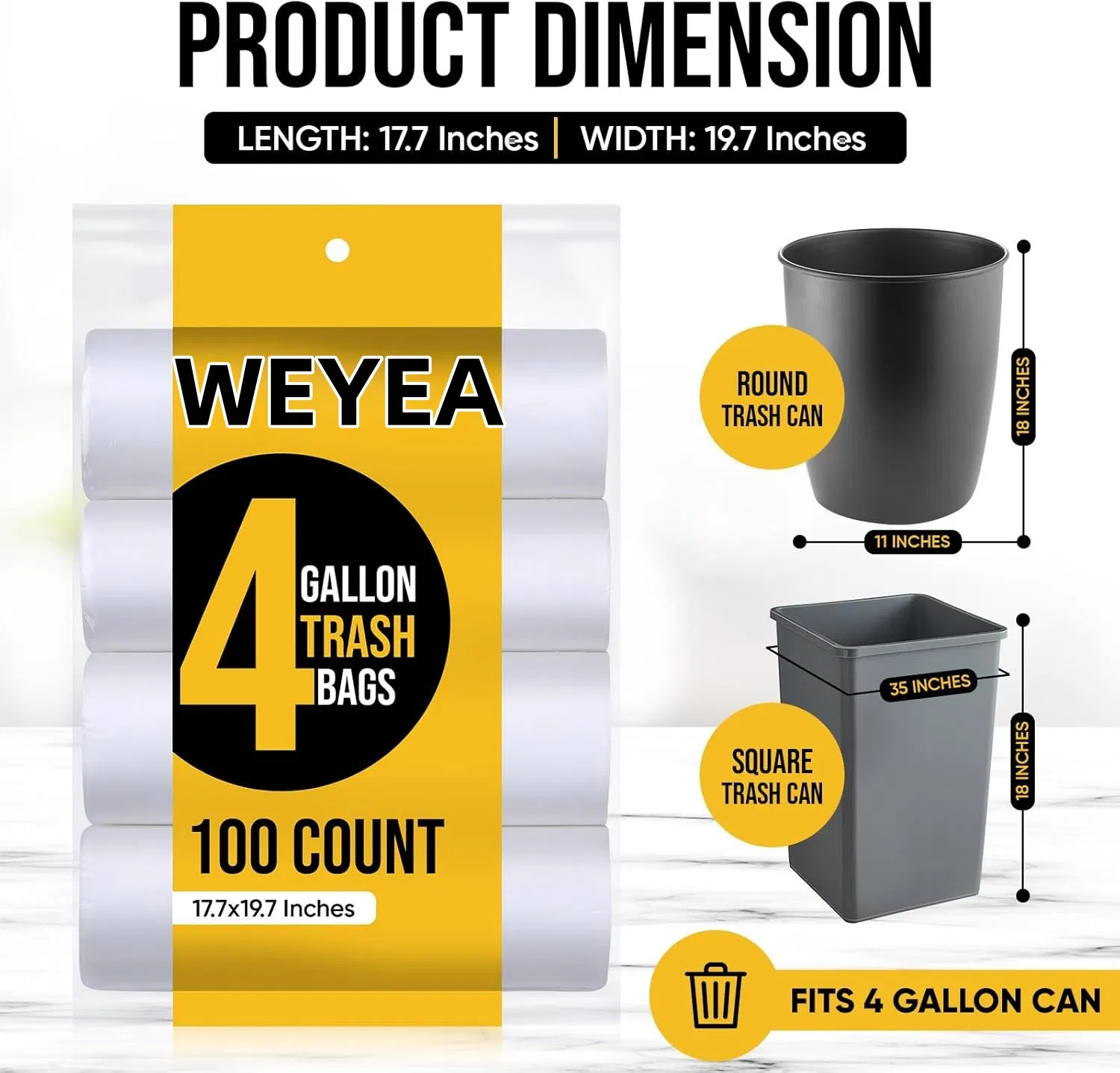 Custom Printed Roll/Flat Trash Bags for Retail and Wholesale