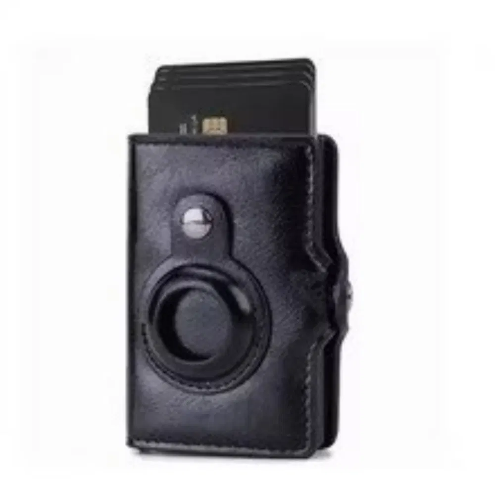Кожаный кошелек для карт с RFID защитой
