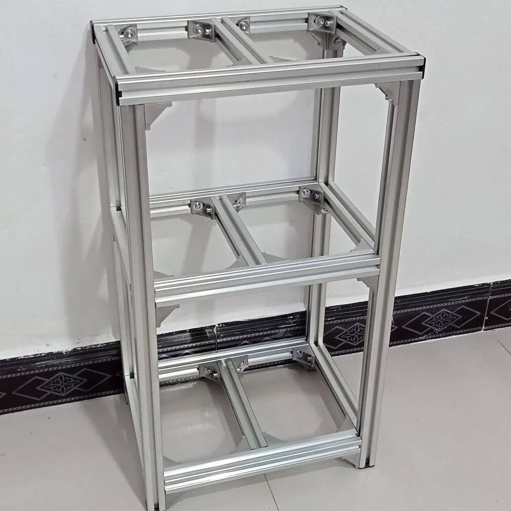 Каркасная система полок и хранения из алюминиевого профиля