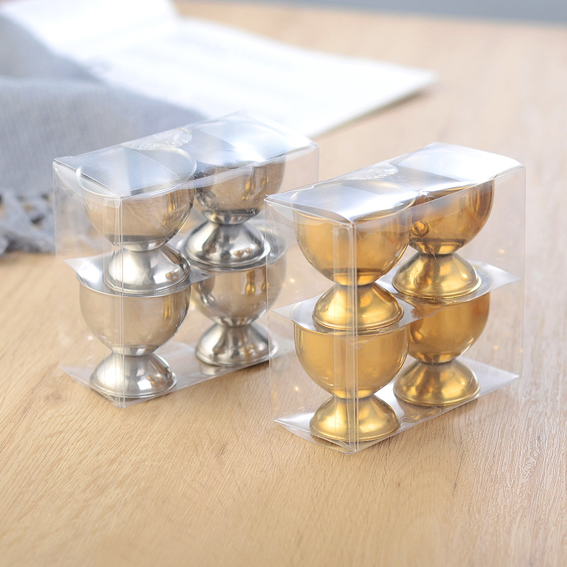 Elegant Japanese Style Stainless Steel Egg Cup for Kitchen Use