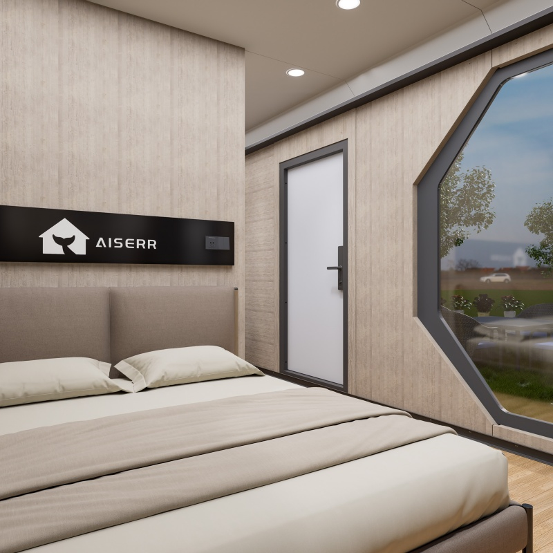 Comfortable Prefab Modular Movable House for Weekend Escapes with Fresh Air Ventilation and Intelligent Systems