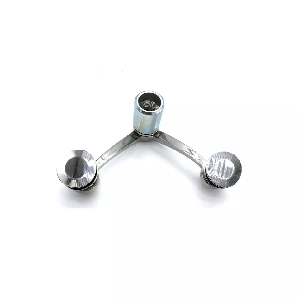 3 Arms Stainless Steel 304/316 Satin or Mirror Treatment Glass Curtain Wall Spider Fitting