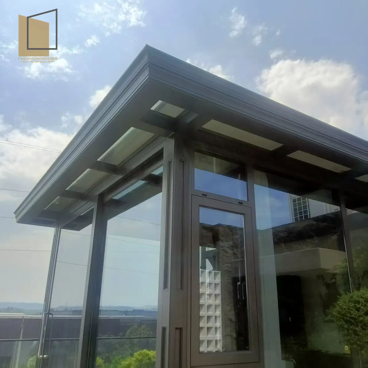 1.7mm Reinforced Profile Sunroom 5+20A+5 Insulated Glass Sunroom