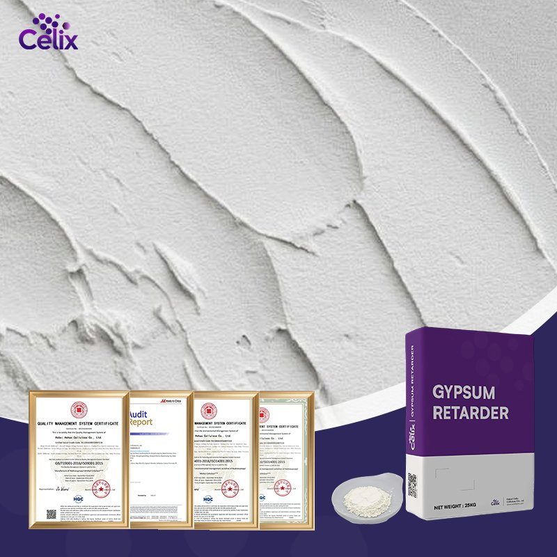 Celix Gr-400 Gypsum Retarder for Gypsum Based Plaster Make Good Finish Quality