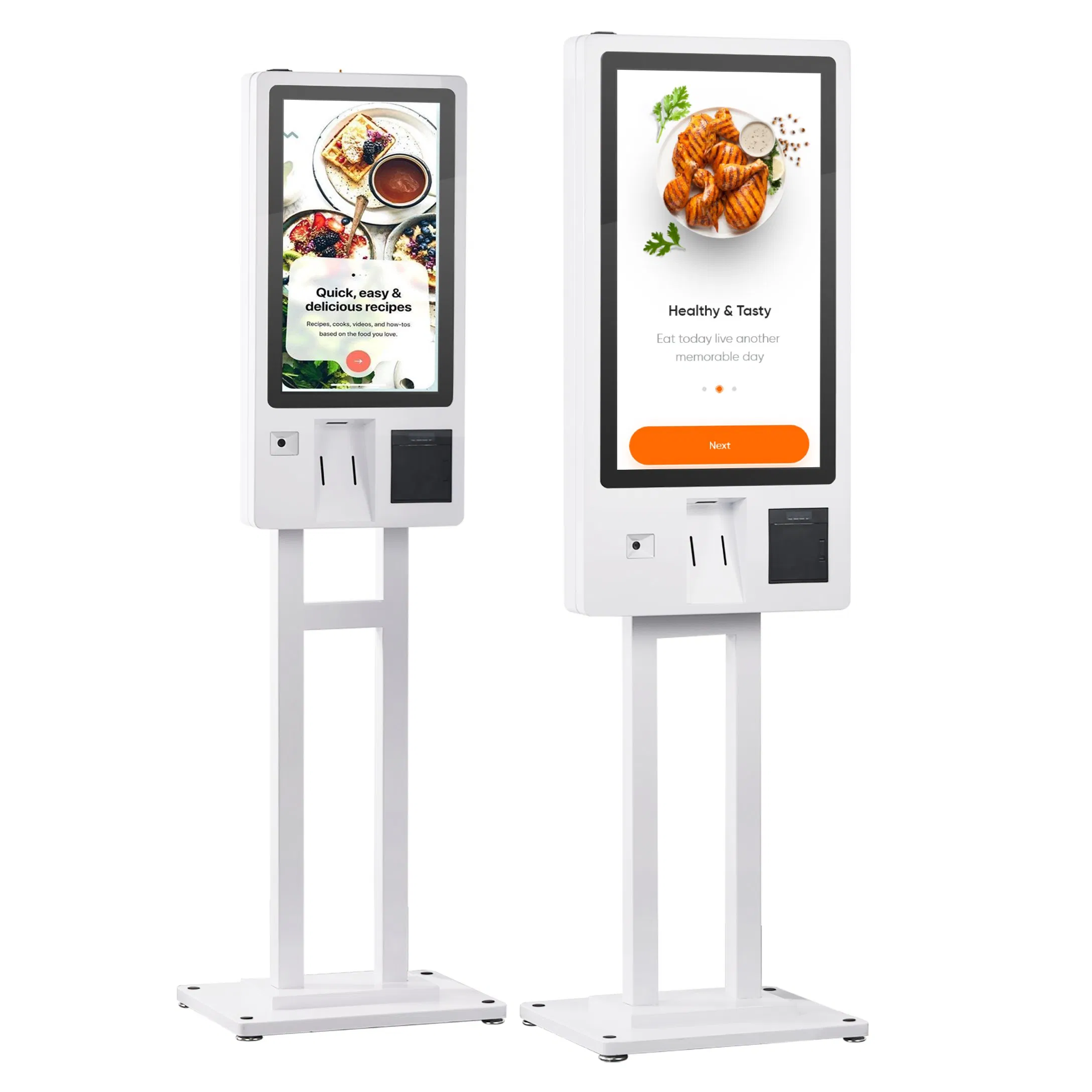 23.8 Inch Touch Display Self Service Food Ordering Payment Kiosk Terminal Interactive Information Kiosk