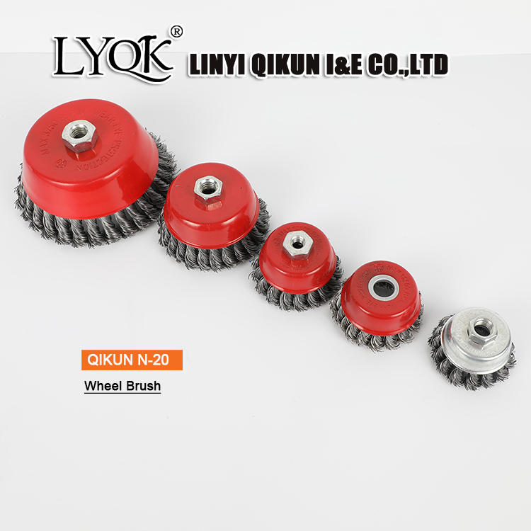 N-19 Carbon Steel Wire Knotted Wheel Brush