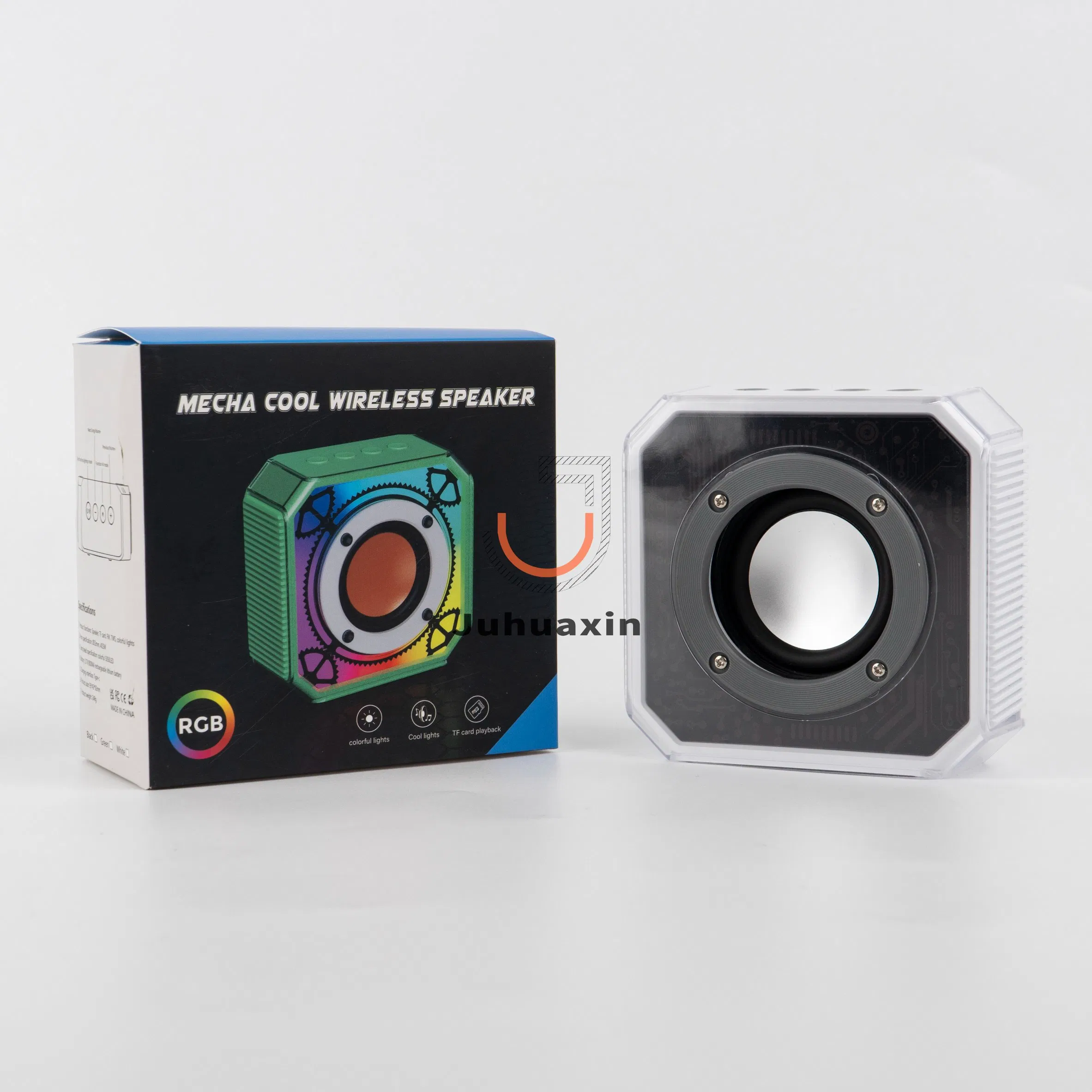 New Transparent LED Light Bluetooth Speaker Colorful Mini Portable for Gift Wireless Speakers