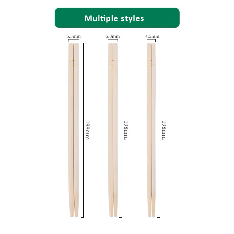 High Quality Custom Japanese Chopsticks Disposable Bamboo Sushi Chopsticks with Chopstick Paper Cover for Restaurant Hotel Use