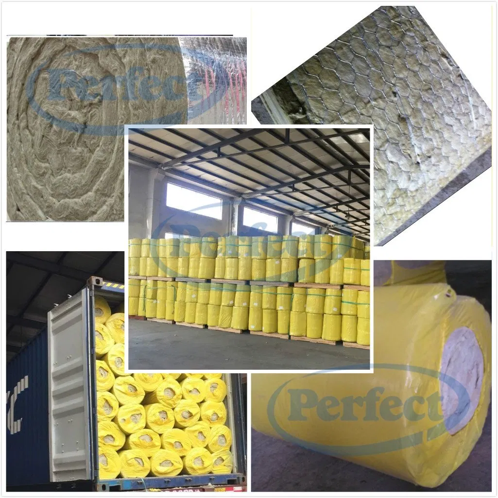 Mineral Rockwool Blanket with Fsk Aluminum Foil or Wire Mesh or Galvanized Wire Mesh