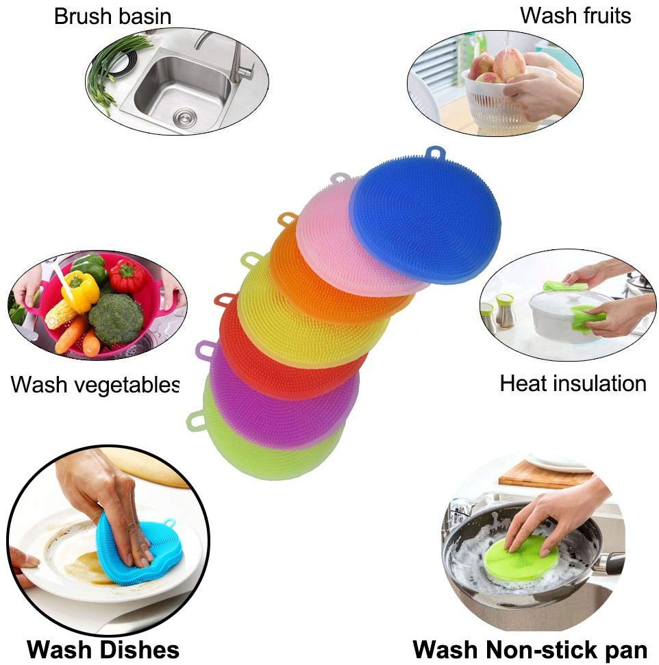Heat Resistant BPA-Free Silicone Brush for Kitchen Cleaning