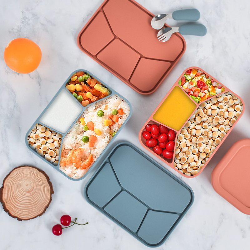 Custom Speckled Silicone Bentobox Lunchbox