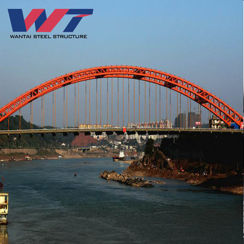 Prefab Steel Structure Cross Over Water Bridge From China with Low Cost