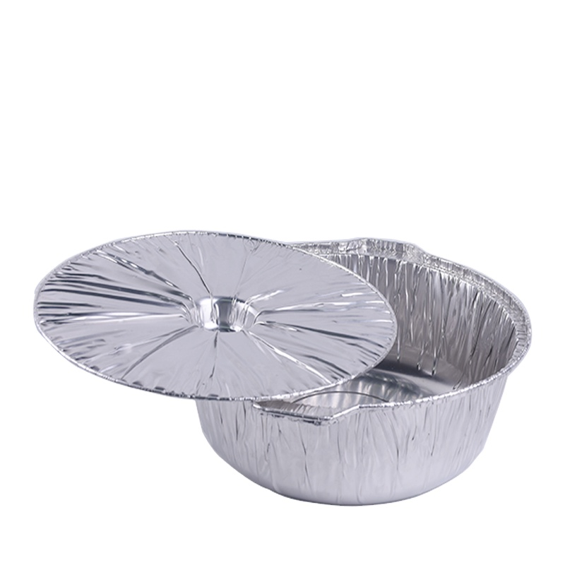 Foil Aluminum Hot Pot Food Grade Disposable Cooking Pot Food Takeaway Packaging Aluminum Foil Pots