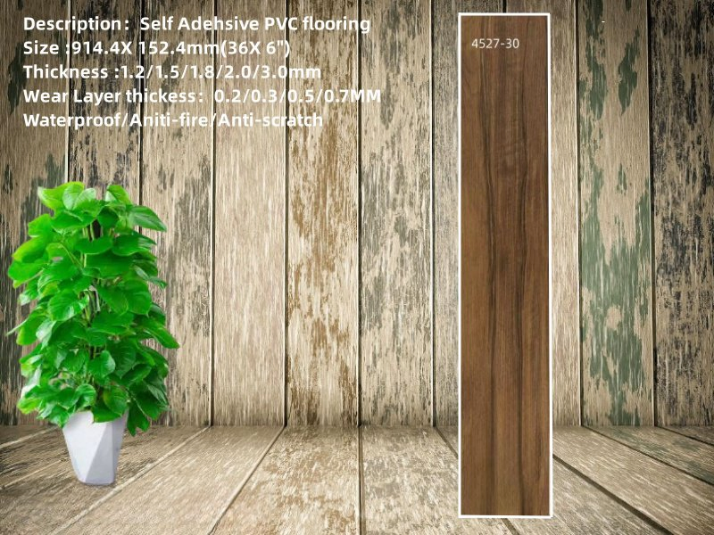 Виниловый пол под дерево и камень, самоклеящийся