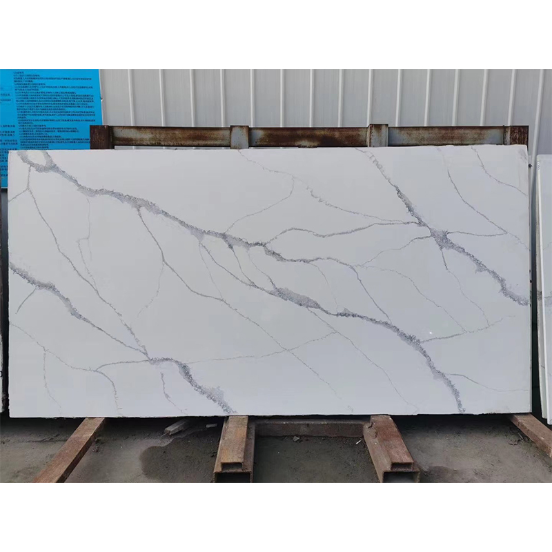 Calacatta White Marble Quartz Big Slabs for Countertop/Worktop/Tabletop/Vanitytop Price