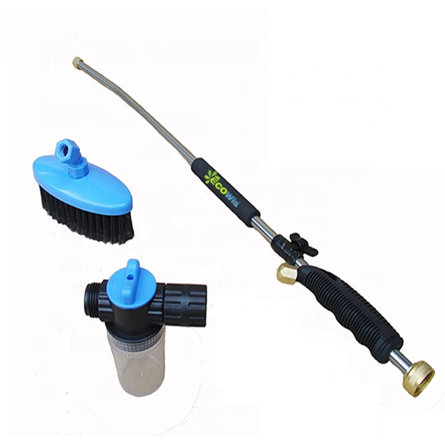 Multi-Use Water Jet Zoom Sprayer Wand Car cleaning Tool Car Washer Sprayer with Brush