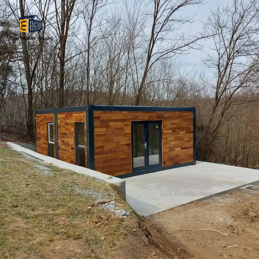 Professional Prefab Contiainer Home Swimming Pool Steel Building Wood Residential Prefabricated Villas