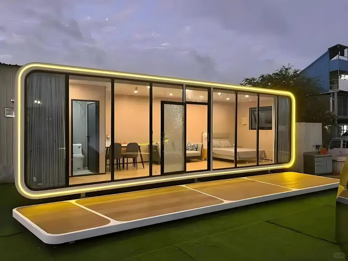 CE&ISO Certification Supplier Prefab Modular Detachable Mobile Portable Apple Cabin House for Global Developer Turnkey Project One Stop Solution House for Sale