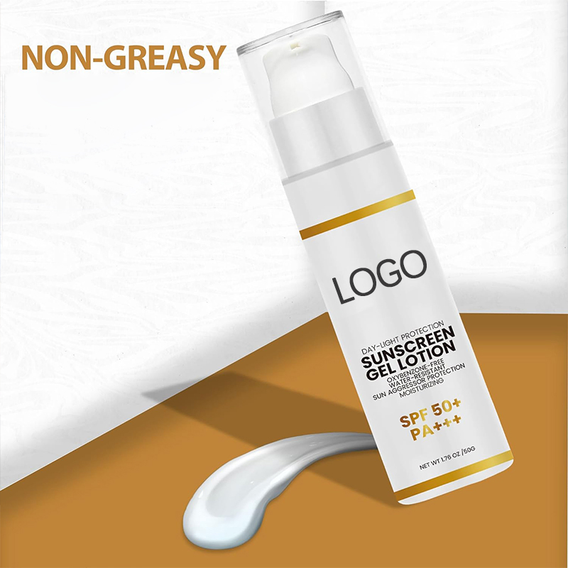 Beauty Cosmetics Skin Care SPF 50 Face Sunscreen Moisturizer Sunscreen Gel Lotion
