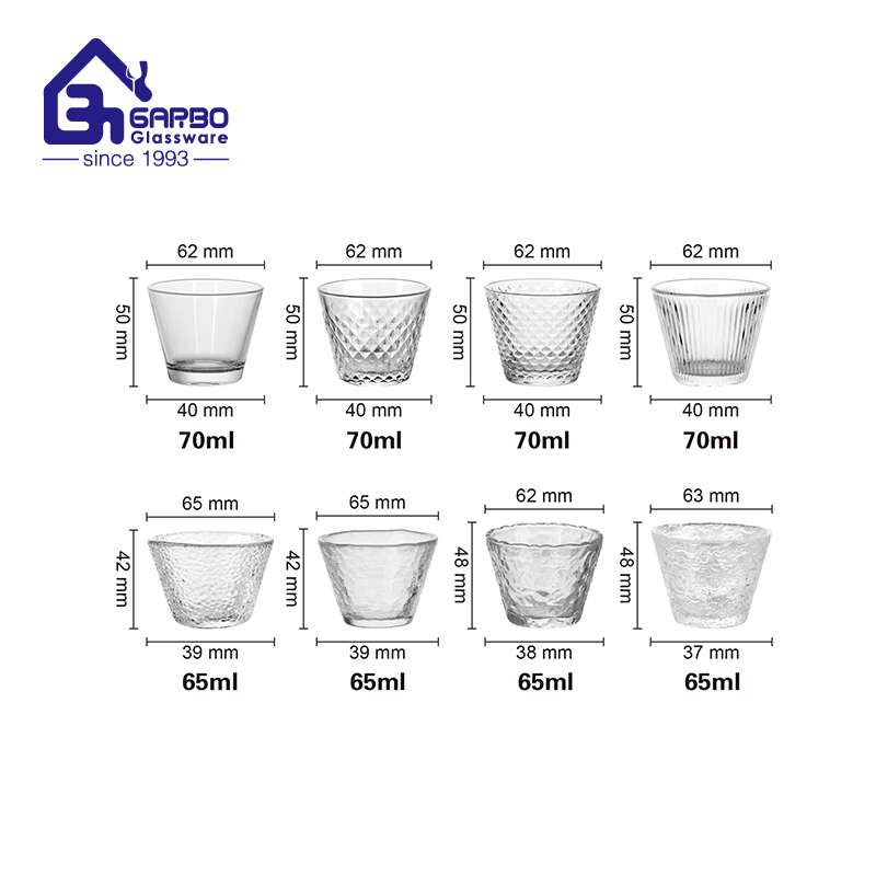 China Factory 4oz Measuring Shot Glasses for Liquid Drinking Mini Small Shot Glass Cup