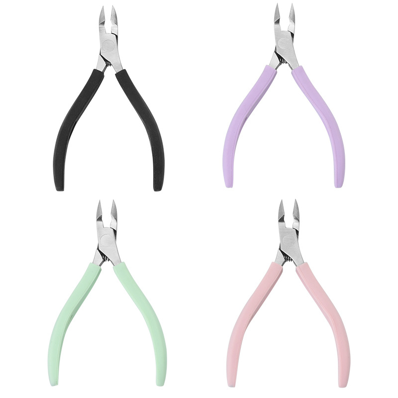 Soft Handle Stainless Steel Cuticle Nipper Manicure Nail File