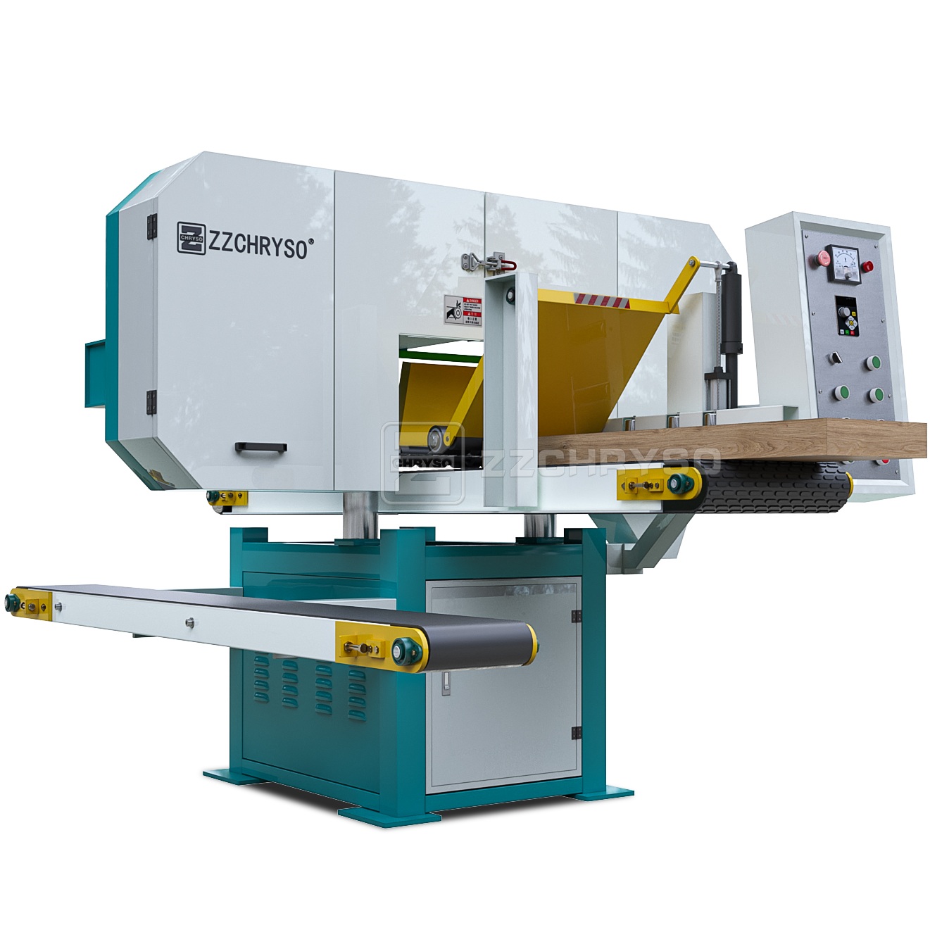 Ленточная пила по дереву горизонтальная для распиловки