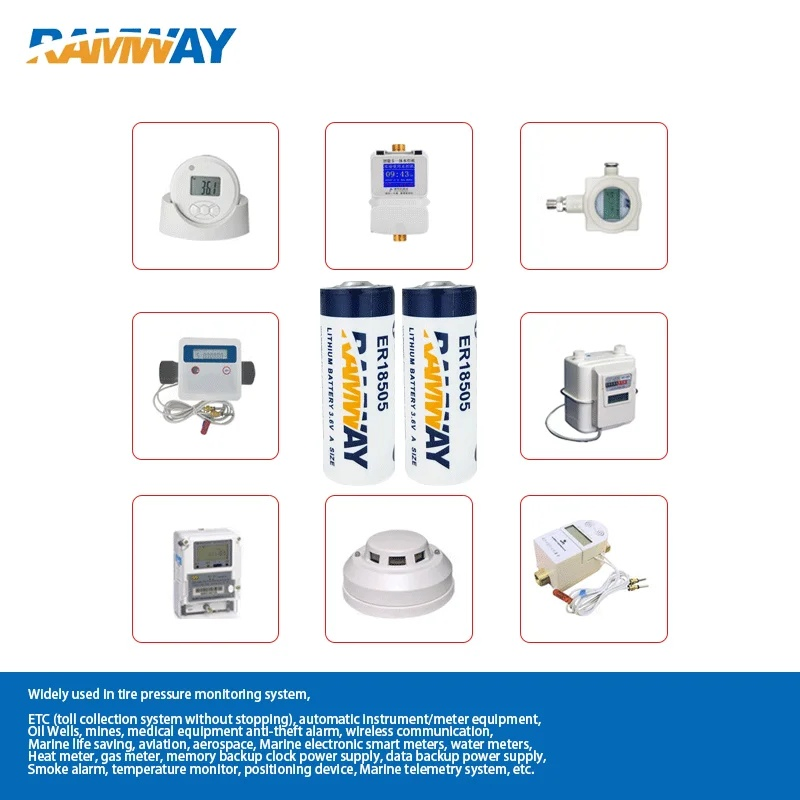 Литиевая батарея ER18505 3.6V 4000mAh Li-SOCl2