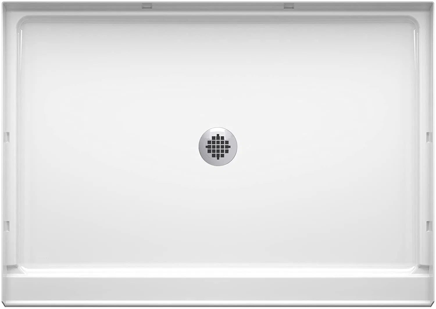 Acrylic White Center Drain for Shower Enclosure (BD-4004)