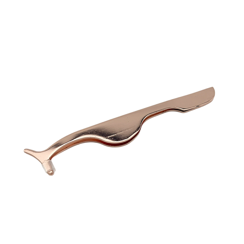 OEM Logo Durable Eyelash Makeup Tools Portable Stainless Steel Eyelash Tweezer