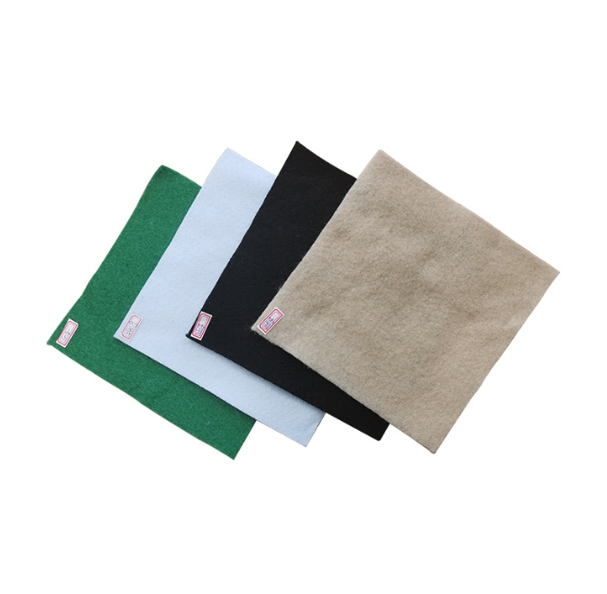 Geotextile Engineering Fabric Short Thread White Polyester Maintenance and Reinforcement Geotextile Highway Tunnel Engineering Long Thread Geotextile