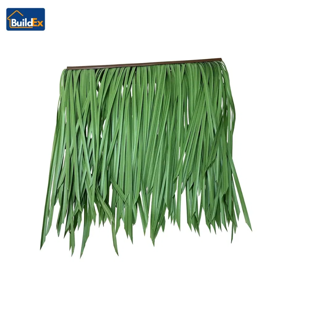 PE Coated Synthetic Tiki Hut Thatch Roof Panels for Villa Exteriors