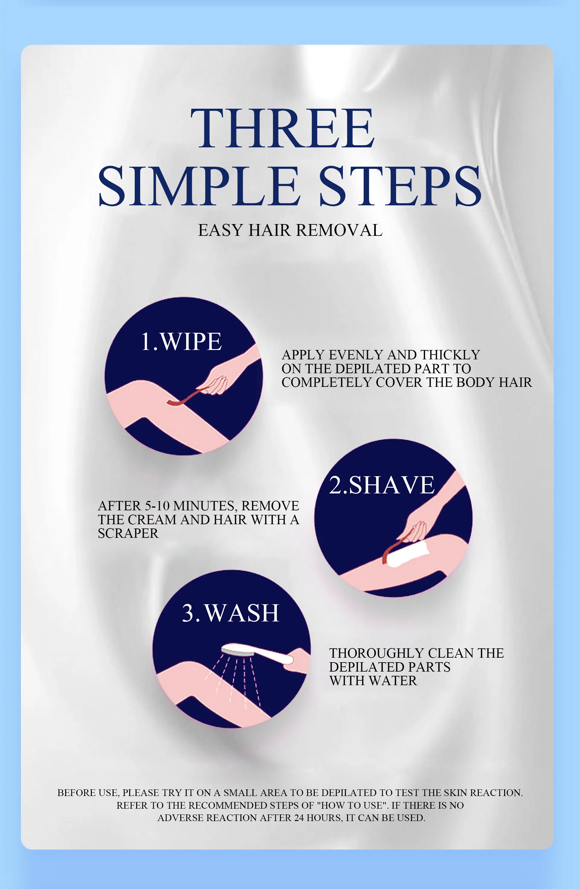 Professional 2 Minute Cream for All Skin Types with Shea Butter Full Bikini & Pubic Hair Removal Dermatologically Tested